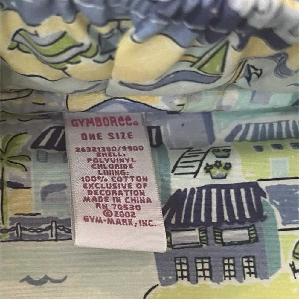 VTG Y2K Gymboree Girls Makeup Bag Blue Wish You Were Here Nautical Boat Travel
